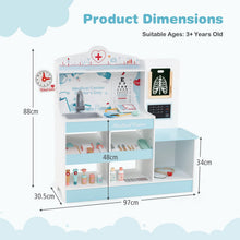 Load image into Gallery viewer, Wooden Doctor Play Set Kids Medical Center with Storage for Boys and Girls 3+ Years Old