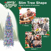 Load image into Gallery viewer, 5 FT/6 FT Pre-Lit Hinged Christmas Tree with Verdant Branches Tips