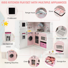 Load image into Gallery viewer, Kids Corner Play Kitchen with Apron and Chef Hat