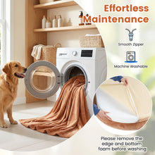 Load image into Gallery viewer, Human Dog Bed with Plush Blanket, Washable Cover
