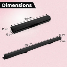Load image into Gallery viewer, 7FT/2.1M Folding Gymnastics Balance Beam, Professional Training Beam with Carry Handles and Anti-slip Bottom