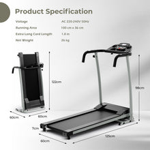 Load image into Gallery viewer, 2.0HP Easy Assembly Walking Running Machine with 12 Preset Programs