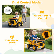 Load image into Gallery viewer, 4-Wheeler Construction Electric Vehicle with Dump Bed and Remote Control