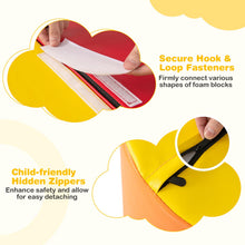 Load image into Gallery viewer, 10 Pieces Foam Climbing Blocks Set with PU Leather Surface for 1-3 Years Old