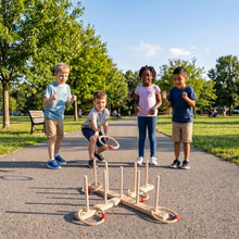 Load image into Gallery viewer, Ring Toss Game for Kids & Adults, Wooden Quoits Games Set