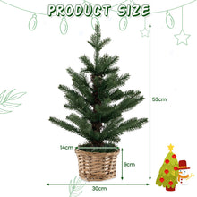 Load image into Gallery viewer, Pre-lit Artificial Mini Christmas Tree with 96 Branch Tips
