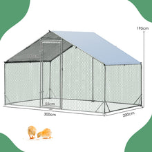 Load image into Gallery viewer, Large Spire Shaped Walk In Chicken Coop with Waterproof and Sun Protection Cover