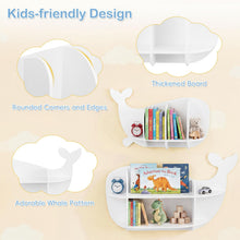 Load image into Gallery viewer, Space Saving Children Wooden Wall Shelves Organizer Display Storage Rack