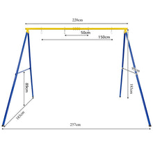Load image into Gallery viewer, Metal Swing Frame with Ground Stakes