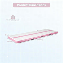 Load image into Gallery viewer, Inflatable Gymnastic Mat, 3M Home Gym Yoga Training Mat with Premium PVC Construction