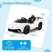 Load image into Gallery viewer, Kids Electric Ride on Car, 12V Licensed Lamborghini Battery Powered Toy Vehicle