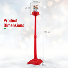 Load image into Gallery viewer, Christmas Street Lamp, 5FT Red Musical Festive Lamp Post with 8 Tunes