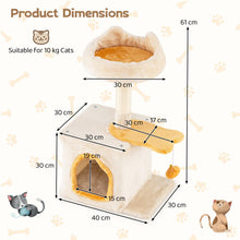Load image into Gallery viewer, Multi-Layer Cats Tower with Plush Perch