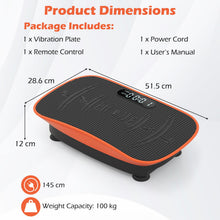 Load image into Gallery viewer, Vibration Plate Exercise Machine, Mini Shake Plate | 10 Speed Intensities, Clear LED Display, Remote Control