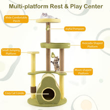 Load image into Gallery viewer, Cat Tree, Modern Cat Tower with Scratching Posts & Board