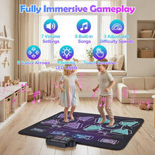 Load image into Gallery viewer, Kids Dance Mat, Electronic Play Mat with 4 Game Modes, 3 LED Speeds