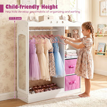 Load image into Gallery viewer, Closet Armoire Dresser Organizer with Full-Length Mirror