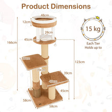 Load image into Gallery viewer, Cat Tree, 166cm Tall Cat Tower with Scratching Posts