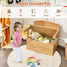 Load image into Gallery viewer, 3 in 1 Kids Storage Bench Convertible Toy Storage Box with Safety Hinge