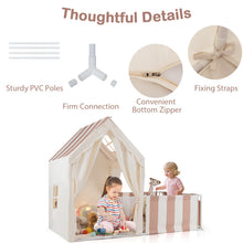 Load image into Gallery viewer, 2 in 1 Indoor Toddler Playhouse Castle Fairy Tents for 3+ Years Old Girls Boys