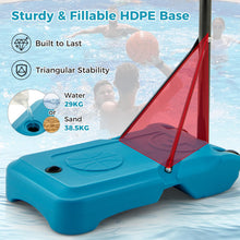 Load image into Gallery viewer, 3.8-4.4FT Poolside Basketball Goal System with Wheels and Fillable Base
