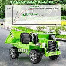 Load image into Gallery viewer, 12V Kids Ride On Car, Children Electric Construction Vehicle with Remote Control