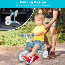 Load image into Gallery viewer, Balance Bike, No Pedal Baby Walker Push Ride On Toy with 3 Wheels, Ergonomic Handle and Height Adjustable Seat