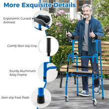 Load image into Gallery viewer, Walking Frame, Folding Standard Walker with Wheels