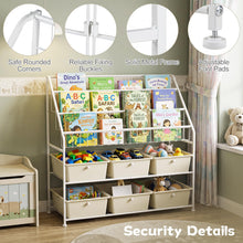 Load image into Gallery viewer, Toy Storage Organizer, Kids Bookshelf with 6 Removable Drawers