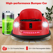 Load image into Gallery viewer, Kids Ride On Bumper Car, 12V Battery Powered Toy Car with Remote Control