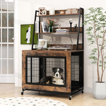 Load image into Gallery viewer, Dog Crate Furniture with Storage Shelves