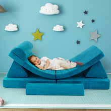 Load image into Gallery viewer, 6 Pieces Modular Convertible Kids Play Couch Sofa