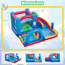 Load image into Gallery viewer, Inflatable Water Park, Kids Bouncy Castle with Splash Pool