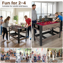 Load image into Gallery viewer, 3-in-1 124CM Swivel Game Table with Foosball Pool Billiards Table Tennis