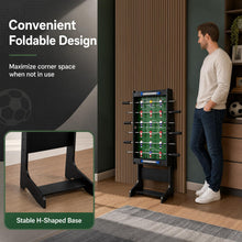 Load image into Gallery viewer, Folding Football Table, Free Standing Foosball Soccer Game