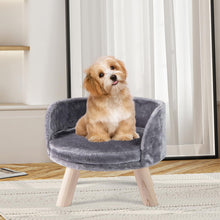 Load image into Gallery viewer, Pet Bed Sofa Wooden Couch with Removable and Washable Cushion