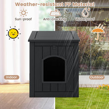 Load image into Gallery viewer, Hidden Cat Litter Box Enclosure with Flip Front Door and Raised Floor