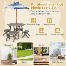 Load image into Gallery viewer, Kids Wooden Toddler Garden Table with 4 Stools