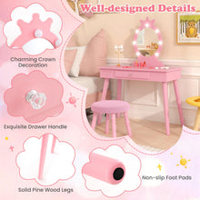 Load image into Gallery viewer, Kids Vanity Table and Chair
