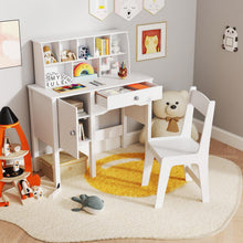 Load image into Gallery viewer, Kids Desk and Chair Set with Drawer