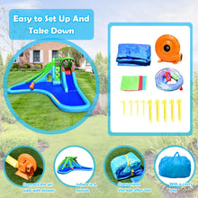 Load image into Gallery viewer, 7 in 1 Kids Bouncy Castle with 780W Blower, Inflatable Water Park with 2 Slides