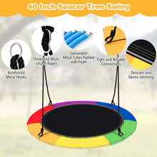 Load image into Gallery viewer, 100cm Round Tree Swings with LED Lights