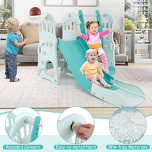 Load image into Gallery viewer, Toddler Swing and Slide Set, 4-in-1 Children Climber and Swing Set