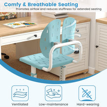 Load image into Gallery viewer, Height-adjustable Kid¡¯s Desk Chair with Double Back Support and Breathable Seat