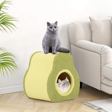 Load image into Gallery viewer, Cat House, Cute Cats Condo with Scratching Board, 35 x 33 x 40 cm