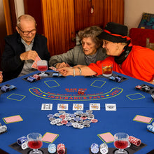Load image into Gallery viewer, 1.2M/48 Inches Foldable Poker Table Top, 8-Player Professional Texas Hold¡¯em Poker Table Mat Layout