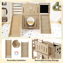 Load image into Gallery viewer, 8-in-1 Toddler Slide with Ladders and Toy Storage