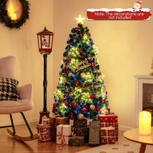 Load image into Gallery viewer, 4FT/5FT Pre-Lit Christmas Tree, Fiber Optic Artificial Xmas Trees