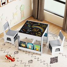 Load image into Gallery viewer, Kids Table and Chairs Set Toddler Wooden Activity Desk