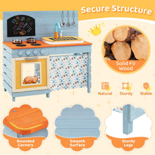 Load image into Gallery viewer, Wooden Kids Play Kitchen Toy Set with Stoves